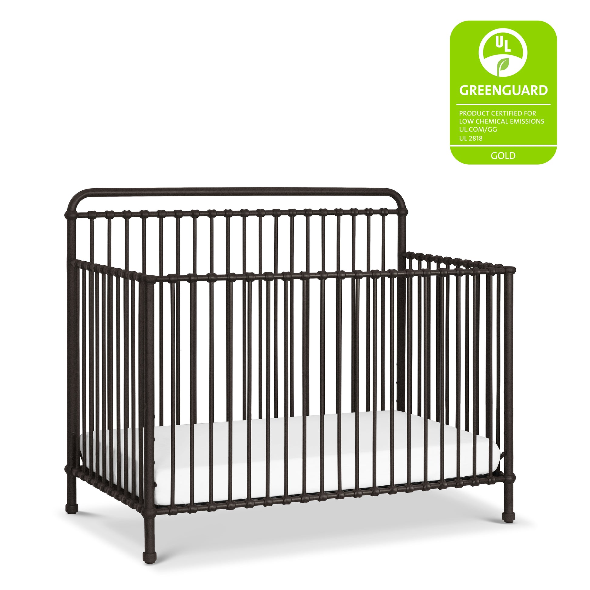 B15301UR,Winston 4-in-1 Convertible Crib in Vintage Iron