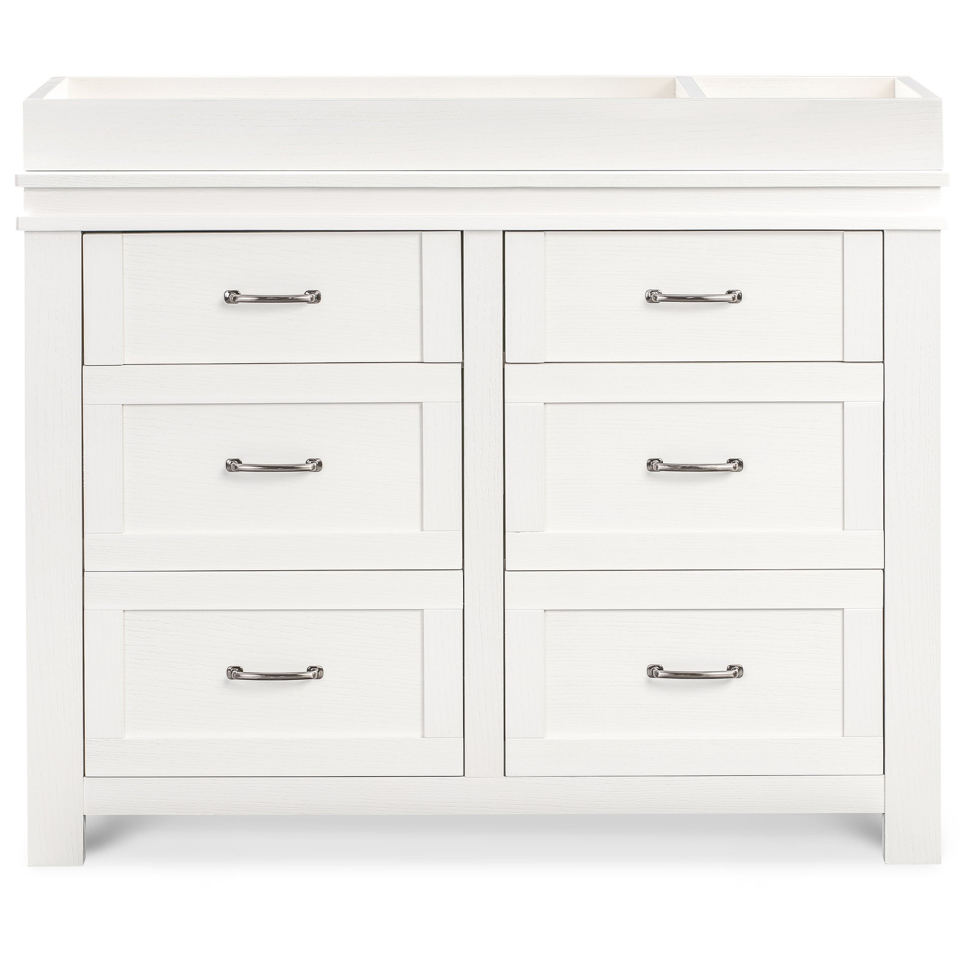 M21126HW,Wesley Farmhouse 6-Drawer Dresser in Heirloom White