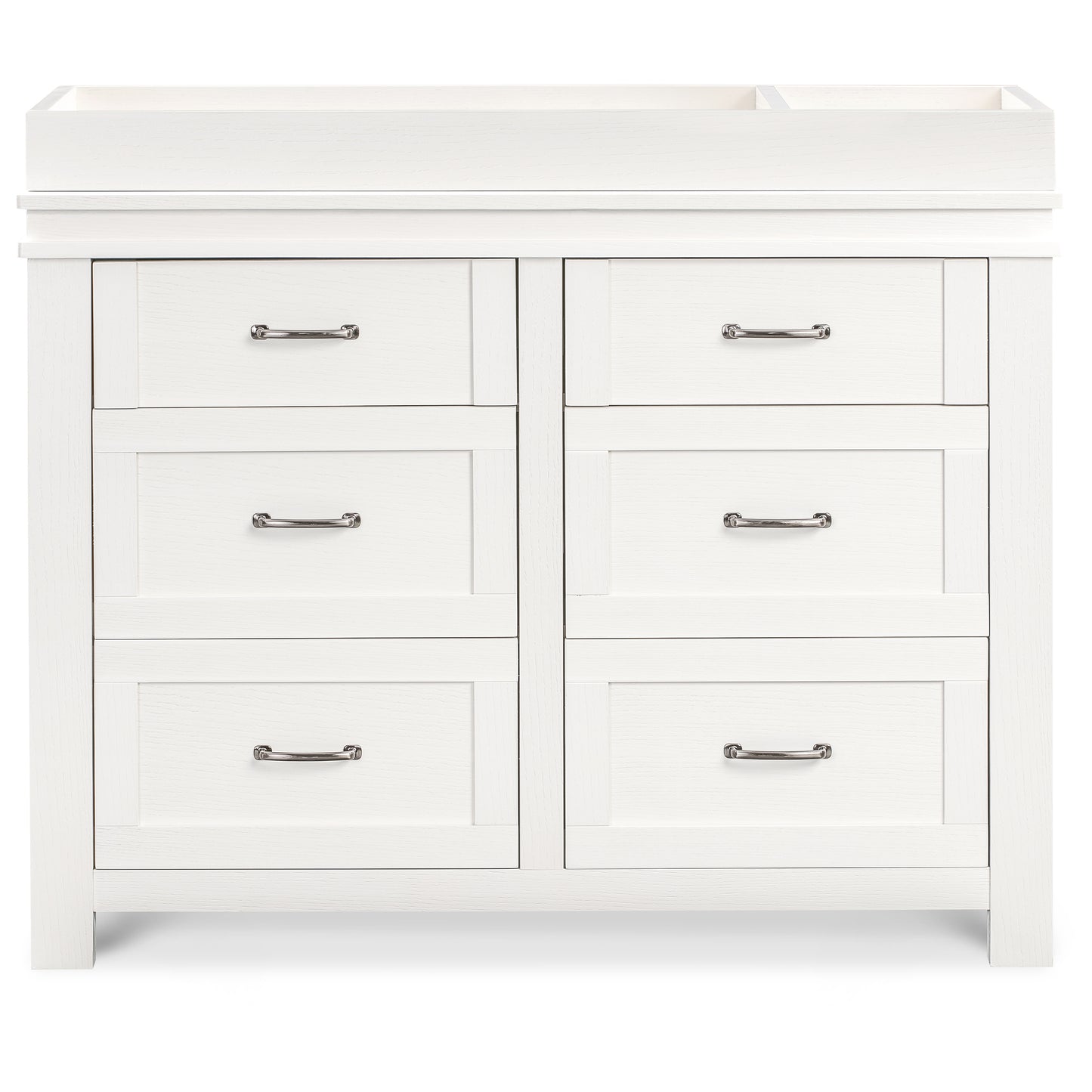 M21126HW,Wesley Farmhouse 6-Drawer Dresser in Heirloom White