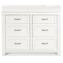 M21126HW,Wesley Farmhouse 6-Drawer Dresser in Heirloom White