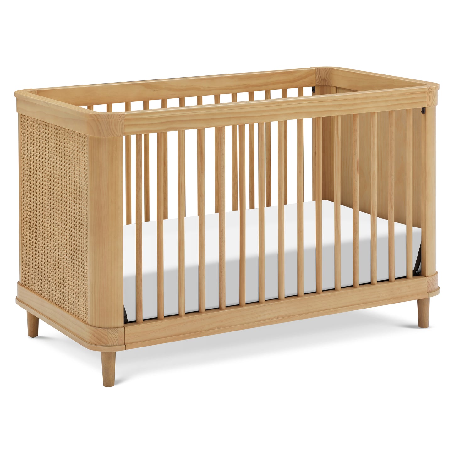 M23701HYHC,Marin with Cane 3-in-1 Convertible Crib in Honey and Honey Cane