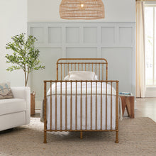 M15398VG,Winston 4-in-1 Convertible Mini Crib in Vintage Gold