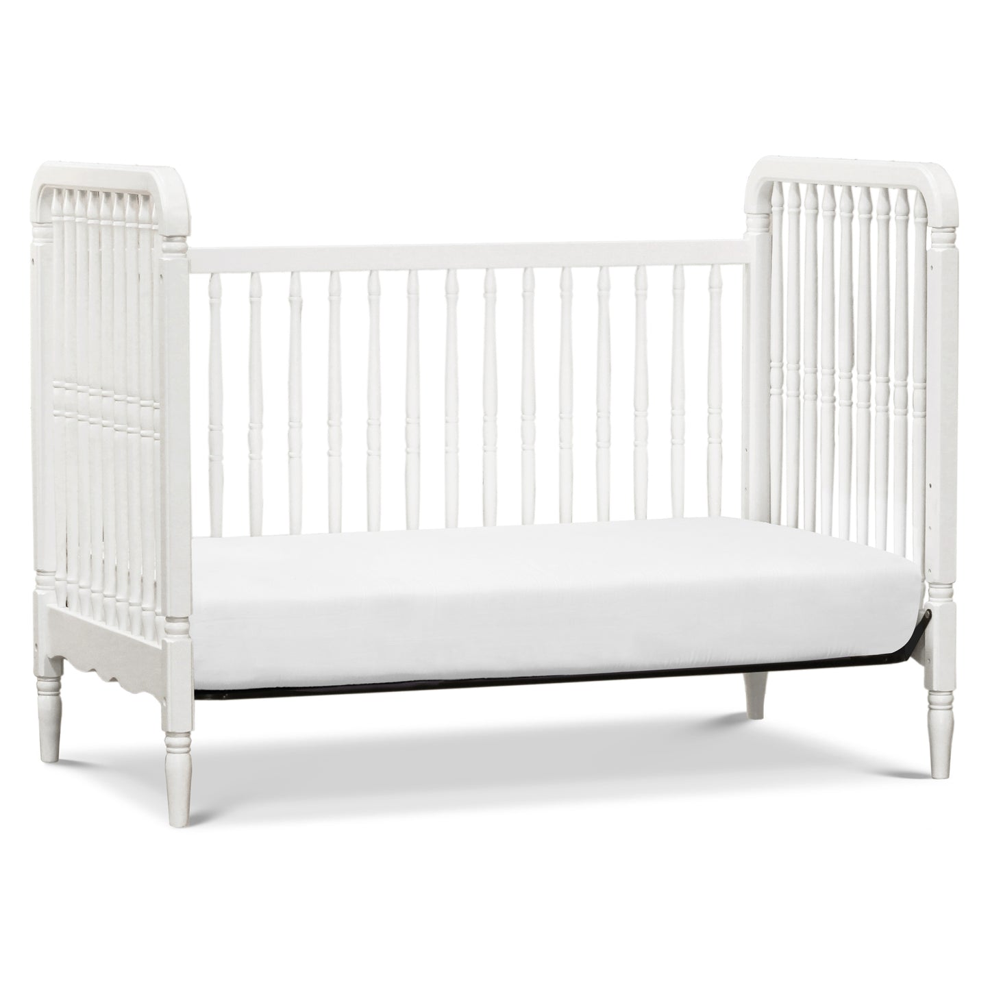 M7101RW,Liberty 3-in-1 Convertible Spindle Crib w/Toddler Bed Conversion Kit in Warm White