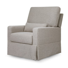 M21787PGEW,Crawford Pillowback Comfort Swivel Glider in Performance Grey Eco-Weave