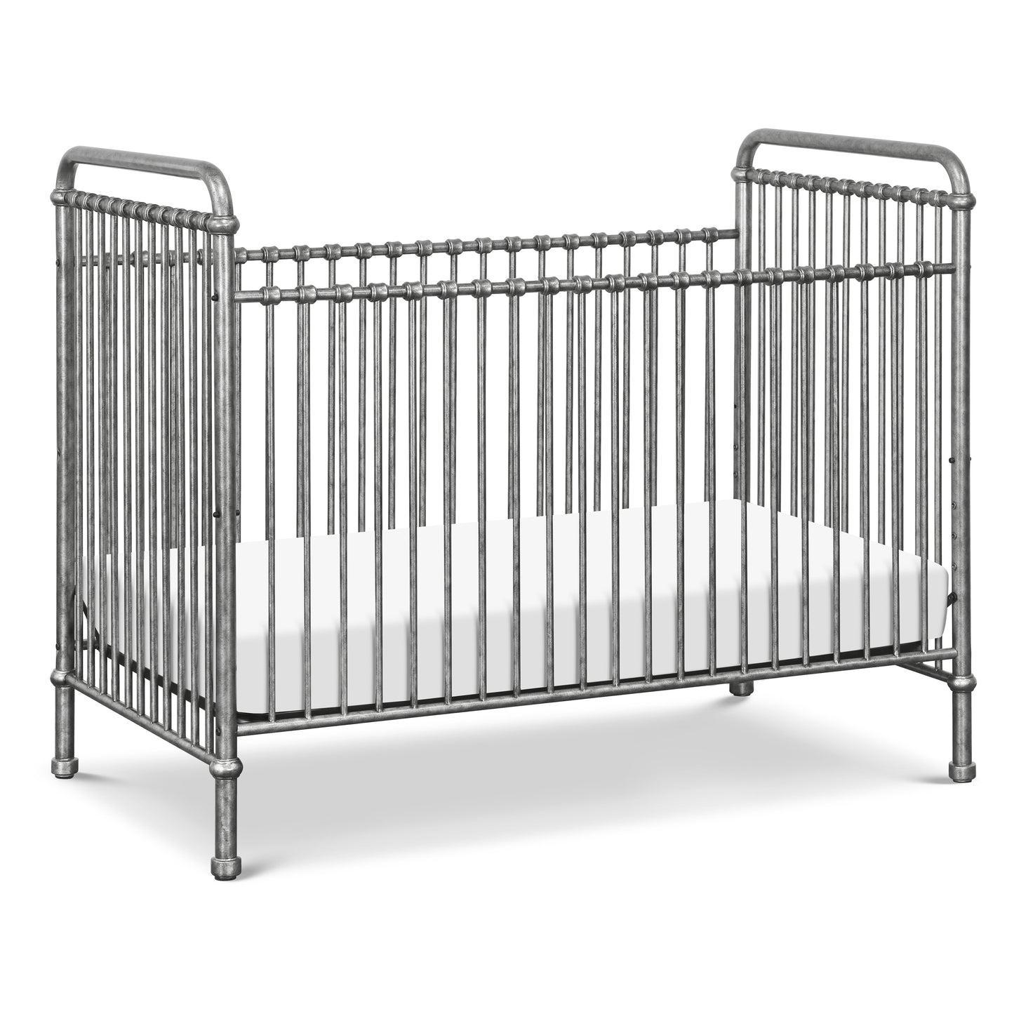 M15501VS,Abigail 3-in-1 Convertible Crib in Vintage Silver