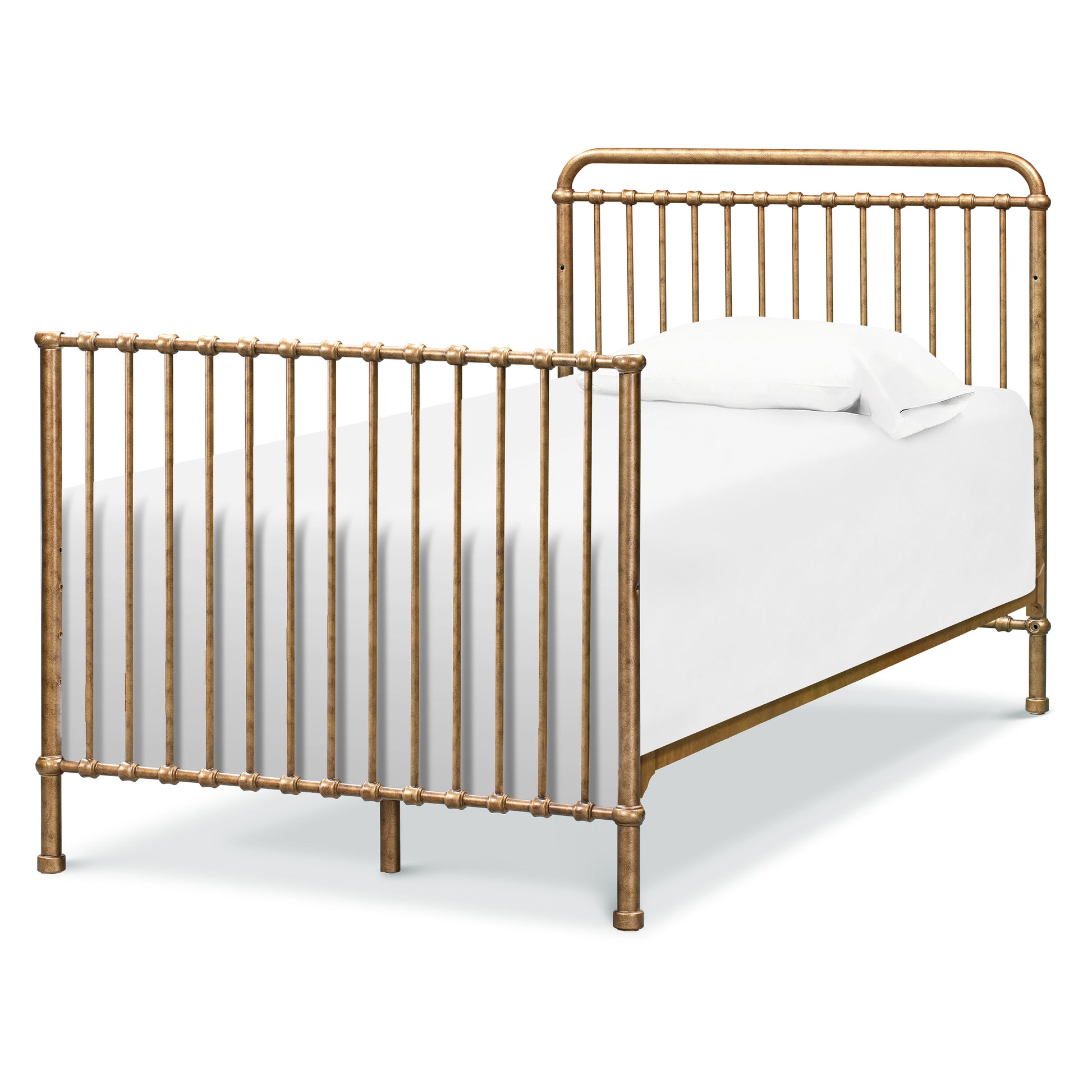 M15398VG,Winston 4-in-1 Convertible Mini Crib in Vintage Gold