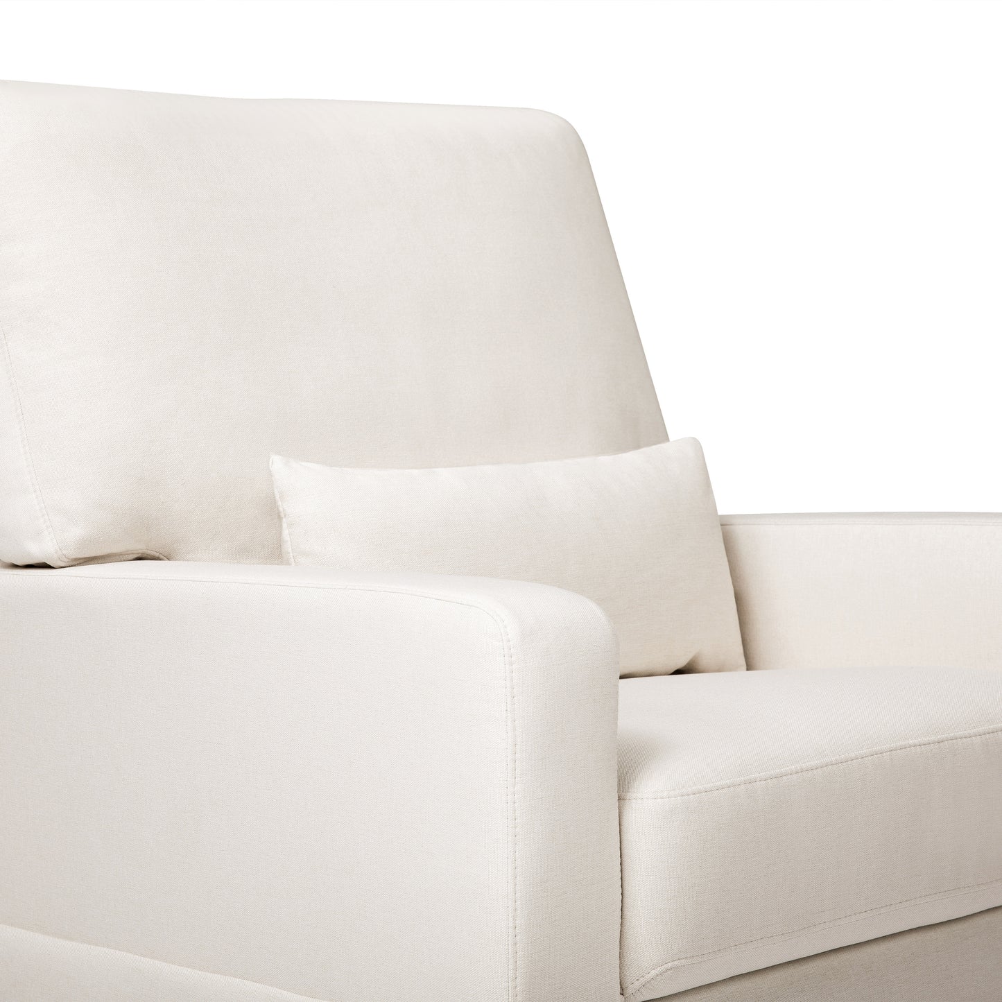 M21787PCMEW,Crawford Pillowback Comfort Swivel Glider in Performance Cream Eco-Weave