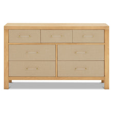 M24816HYPSEW,Eloise 7-Drawer Assembled Dresser in Honey & Performance Sand Eco-Weave