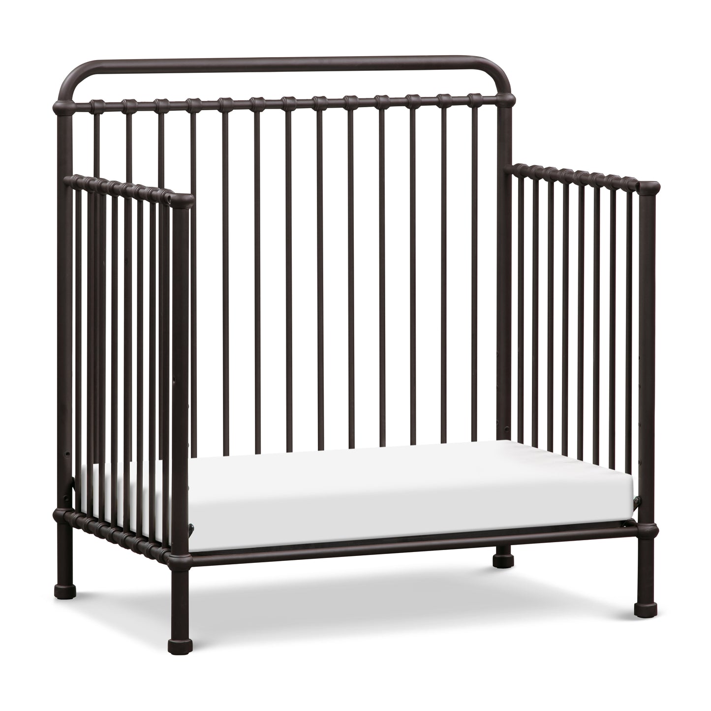 M15398UR,Winston 4-in-1 Convertible Mini Crib in Vintage Iron