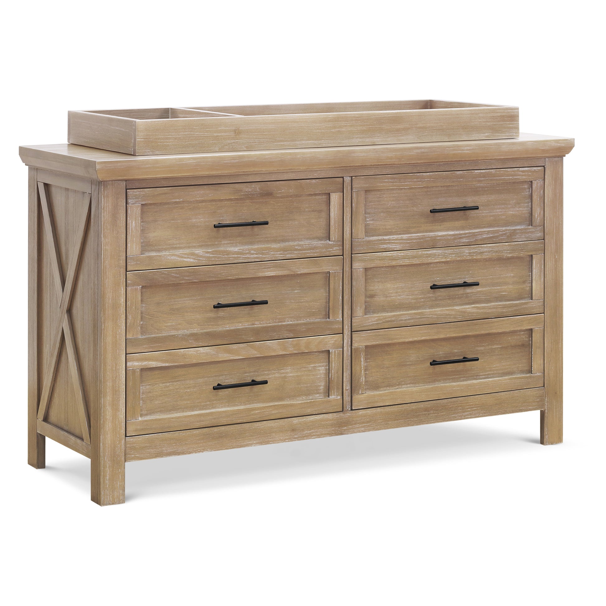 B14516DF,Emory Farmhouse 6-Drawer Dresser in Driftwood Finish