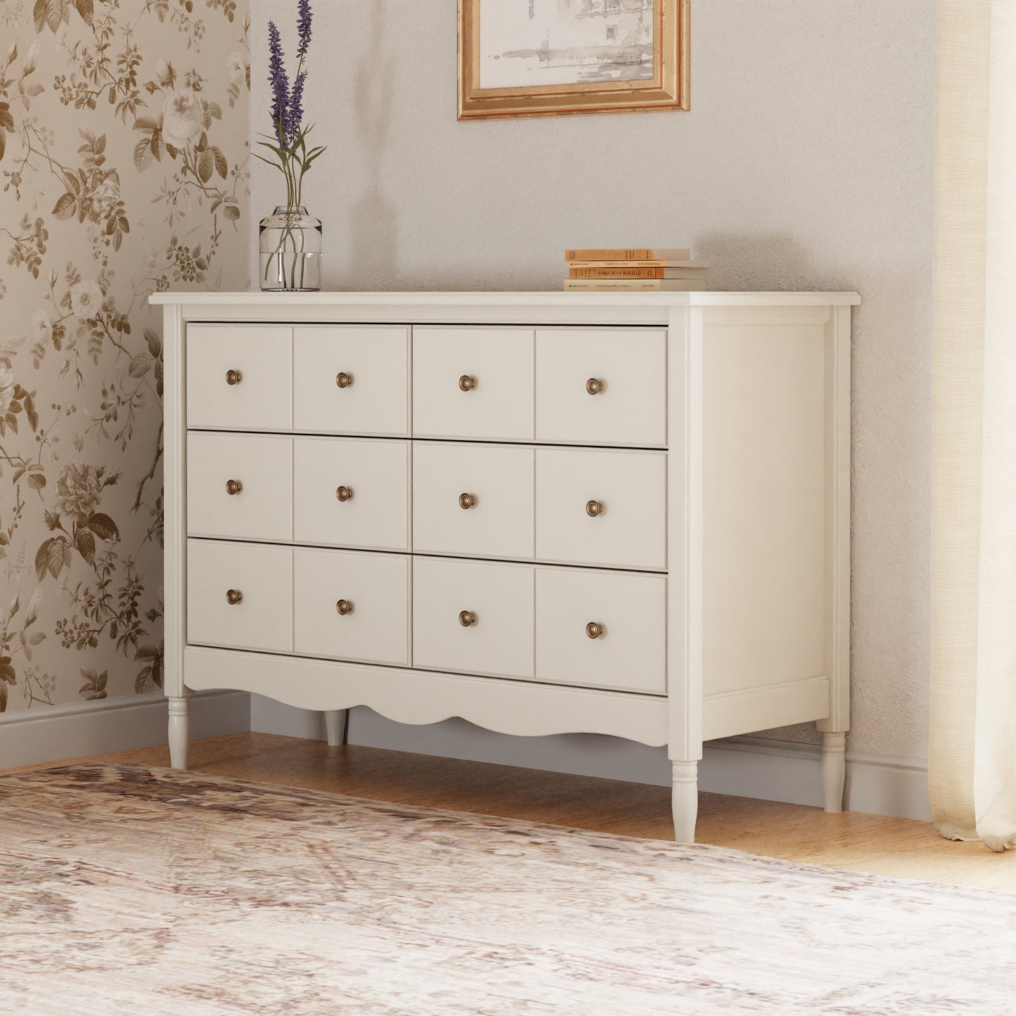 M7116RW,Liberty 6-Drawer Assembled Dresser in Warm White