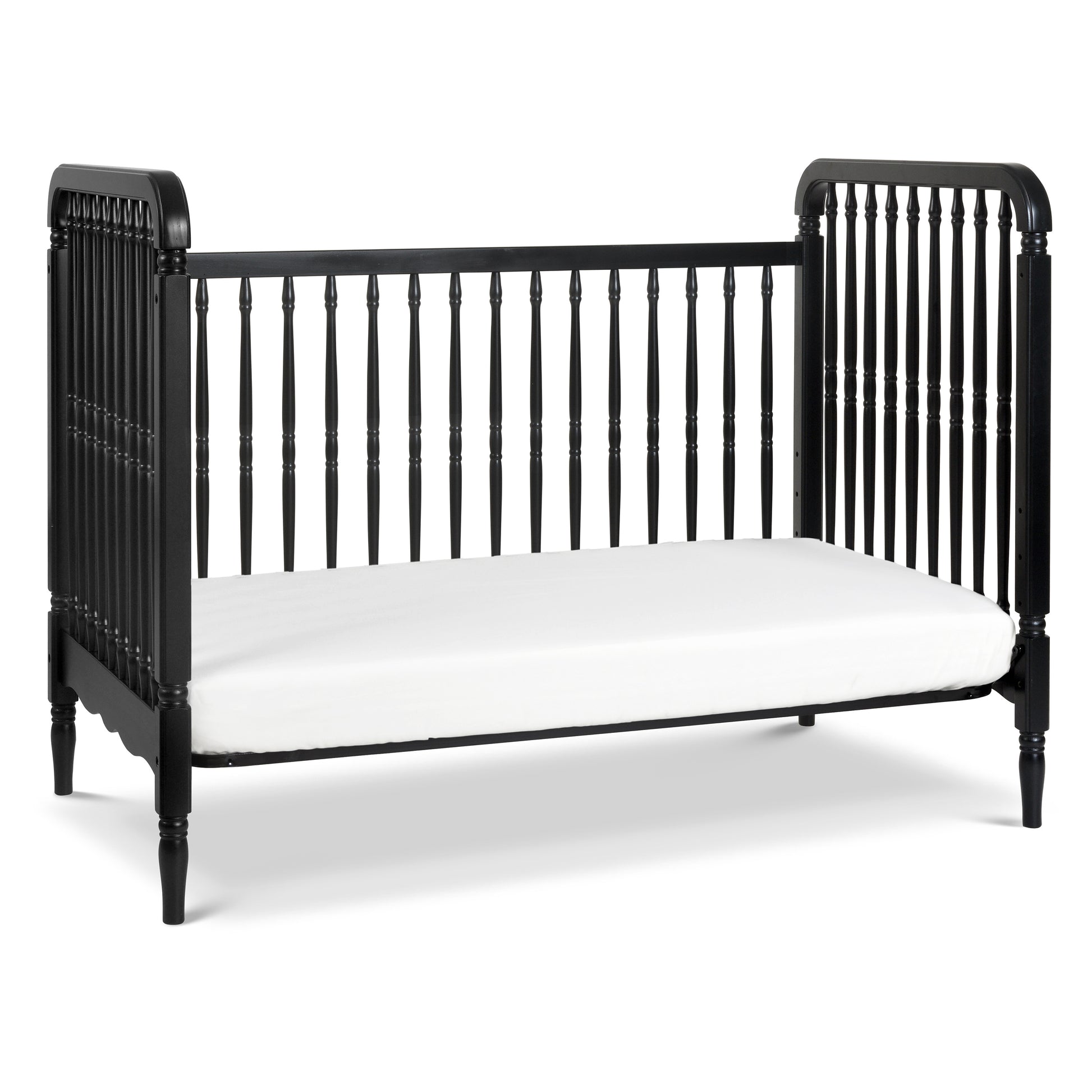 M7101B,Liberty 3-in-1 Convertible Spindle Crib w/Toddler Bed Conversion Kit in Black