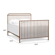 M15399VG,Winston Full Size Bed Conversion Kit in Vintage Gold