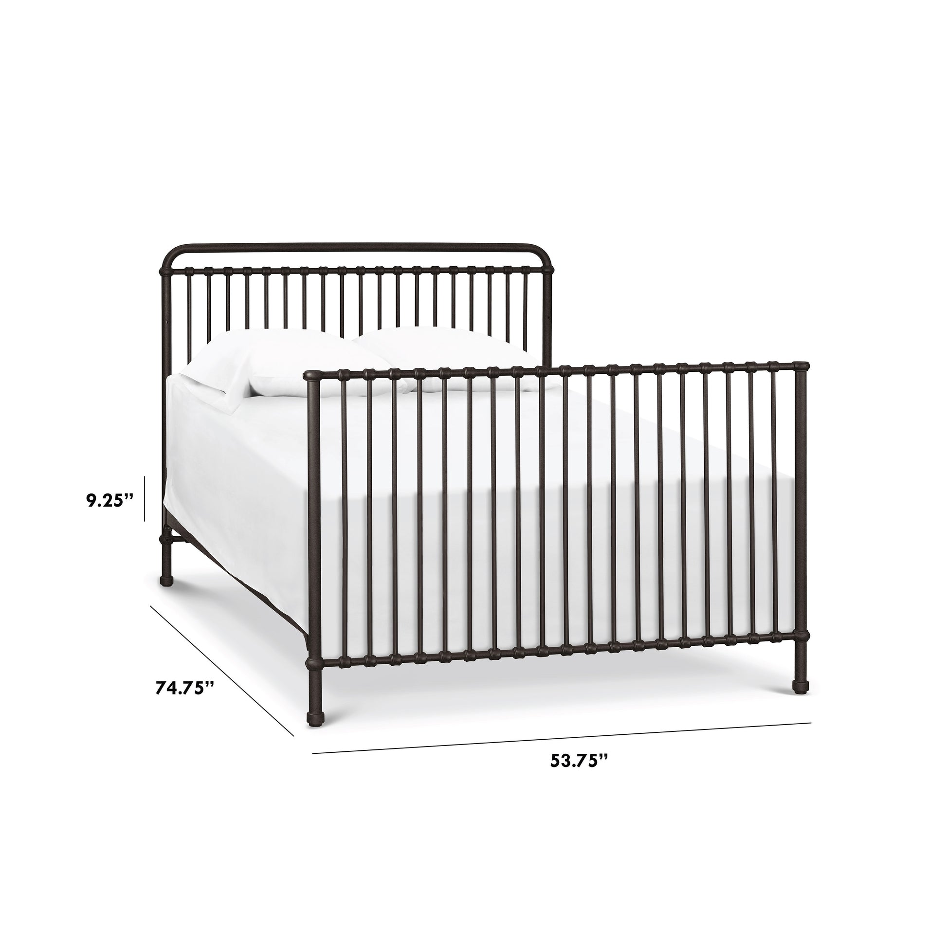 B15399UR,Winston Full Size Bed Conversion Kit in Vintage Iron Finish