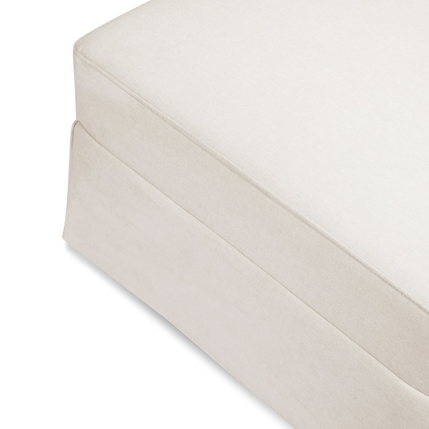 M21785PCMEW,Crawford Gliding Ottoman in Performance Cream Eco-Weave