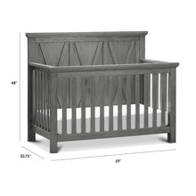 B14501WC,Emory Farmhouse 4-in-1 Convertible Crib in Weathered Charcoal