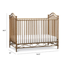 M21301VG,Camellia 3-in-1 Convertible Crib in Vintage Gold
