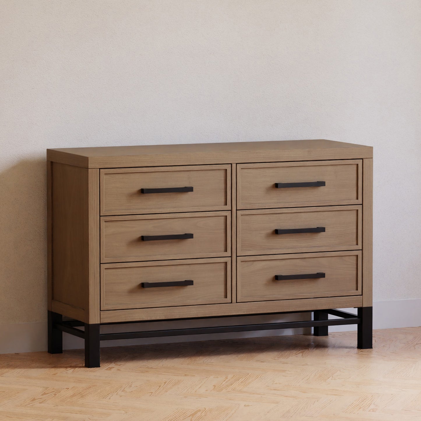 B25816DF,Newbern 6-Drawer Assembled Dresser in Driftwood