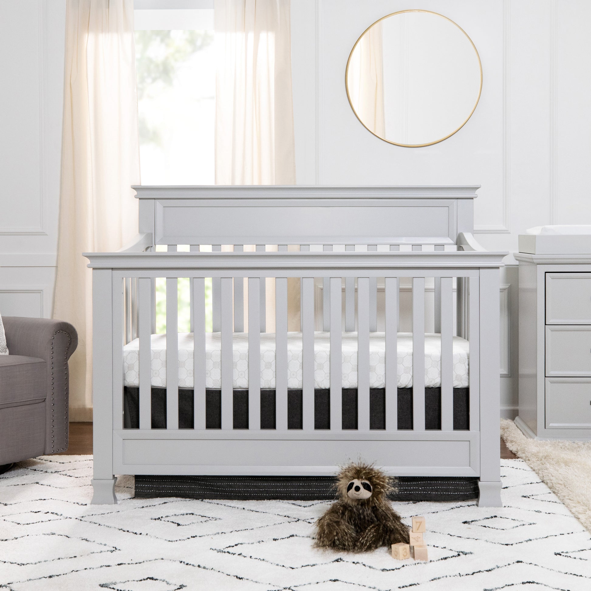 M3901DG,Foothill 4-in-1 Convertible Crib in Cloud Grey