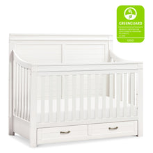 M21101HW,Wesley Farmhouse 4-in-1 Convertible Crib in Heirloom White