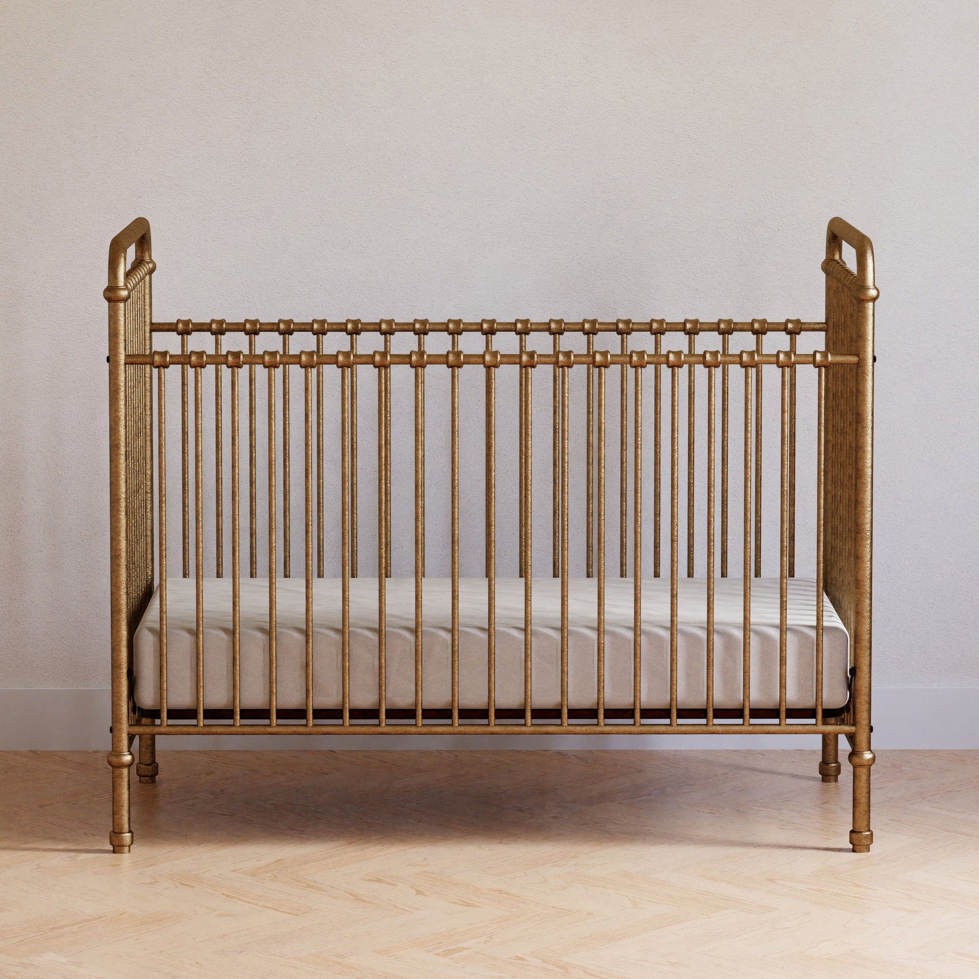 M15501VG,Abigail 3-in-1 Convertible Crib in Vintage Gold