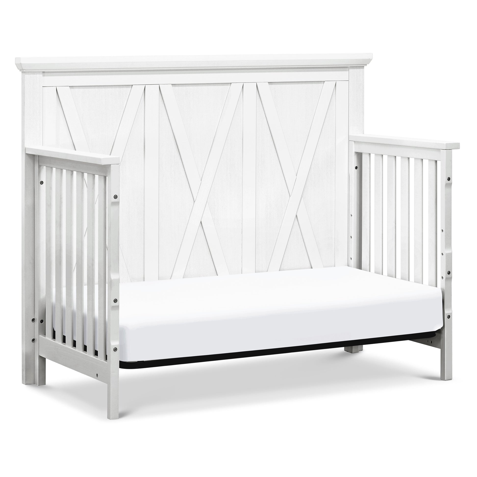 B14501LW,Emory Farmhouse 4-in-1 Convertible Crib in Linen White