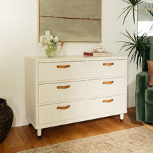 B14316RW,Tanner 6-Drawer Dresser in Warm White