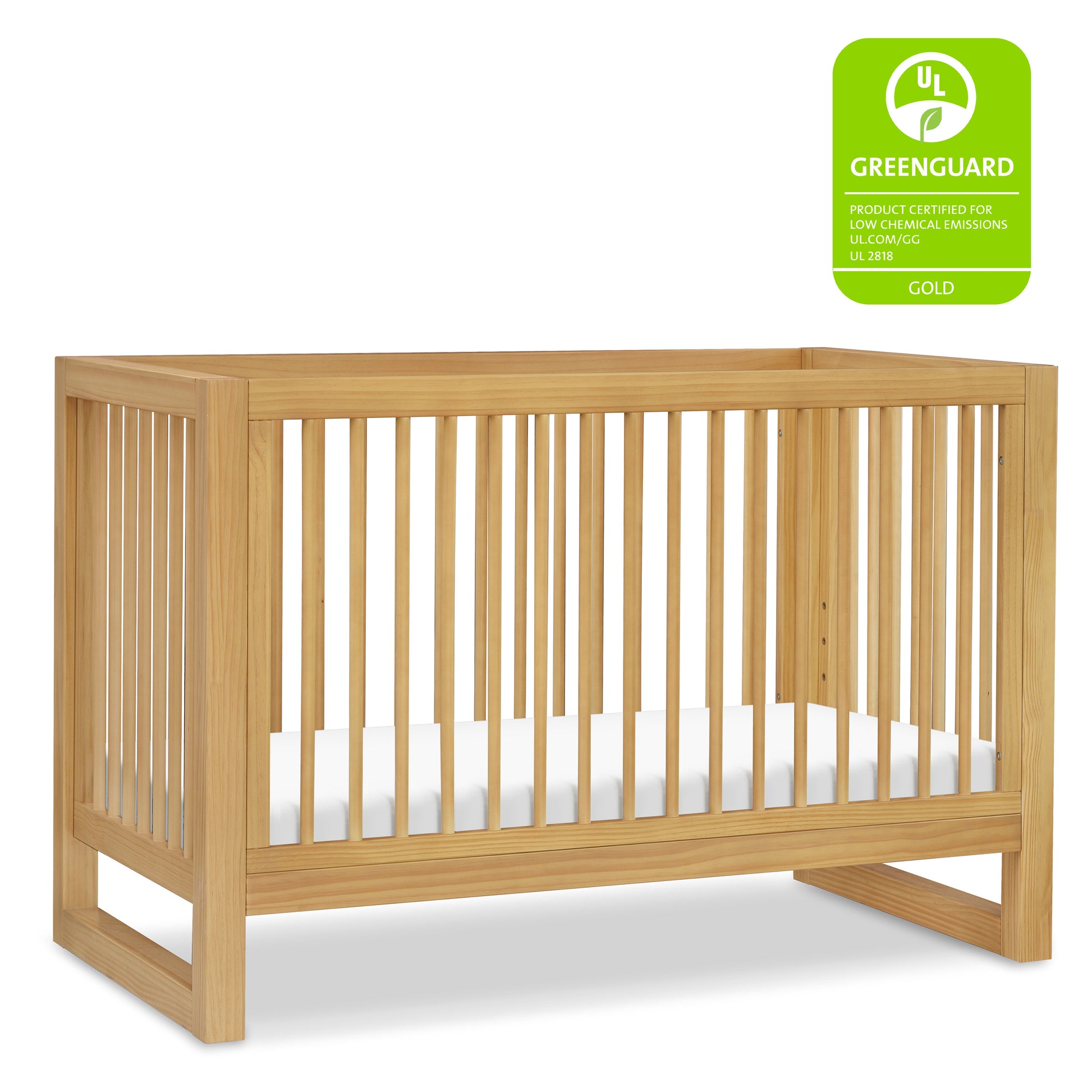 M23301HY,Nantucket 3-in-1 Convertible Crib w/Toddler Bed Conversion Kit in Honey