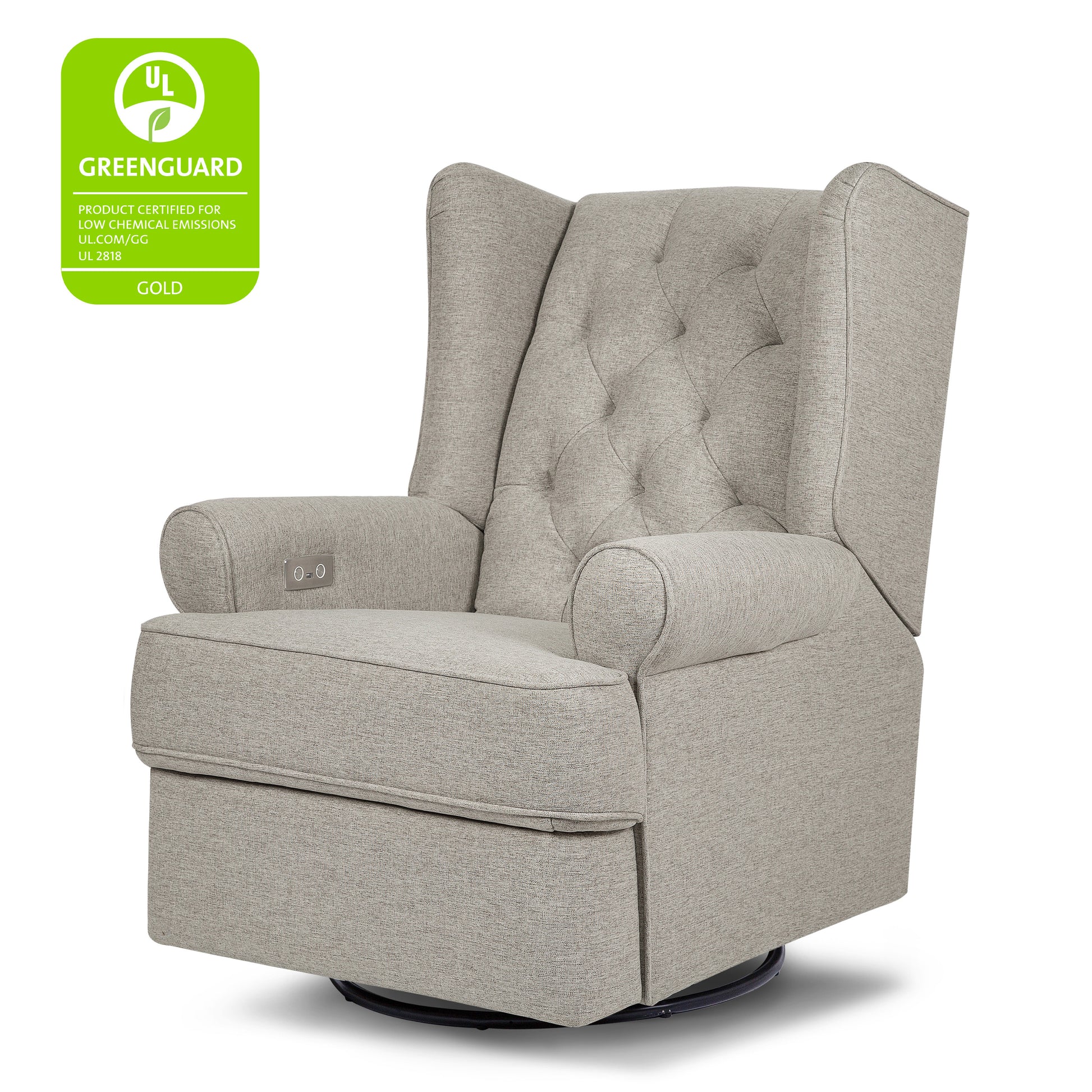 M21987PGEW,Harbour Power Recliner in Performance Grey Eco-Weave