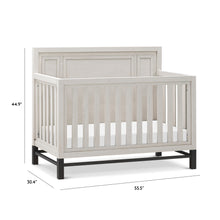 B25801WDF,Newbern 4-in-1 Convertible Crib in White Driftwood