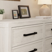 B25816WDF,Newbern 6-Drawer Assembled Dresser in White Driftwood