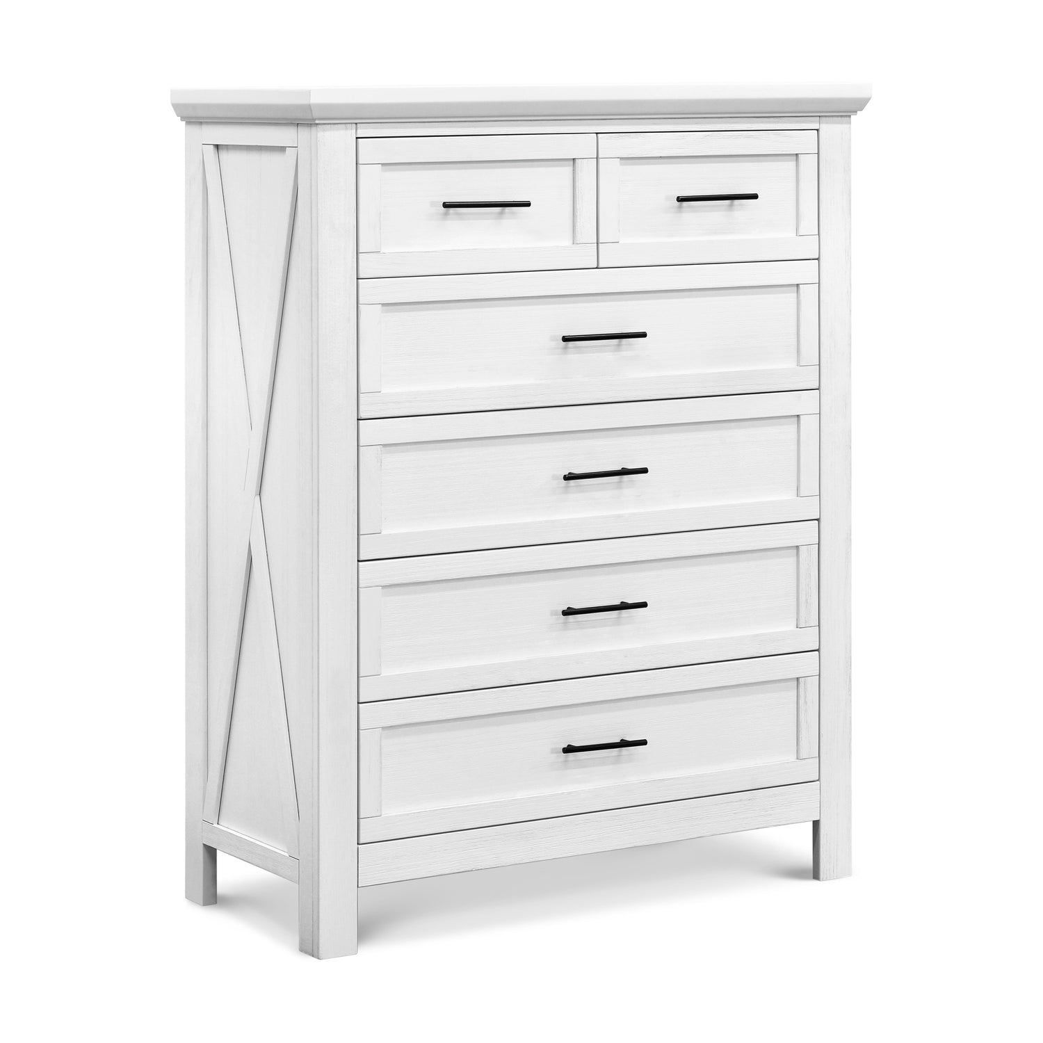 B14525LW,Emory Farmhouse 6-Drawer Chest in Linen White