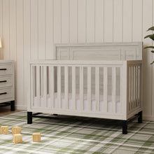 B25801WDF,Newbern 4-in-1 Convertible Crib in White Driftwood