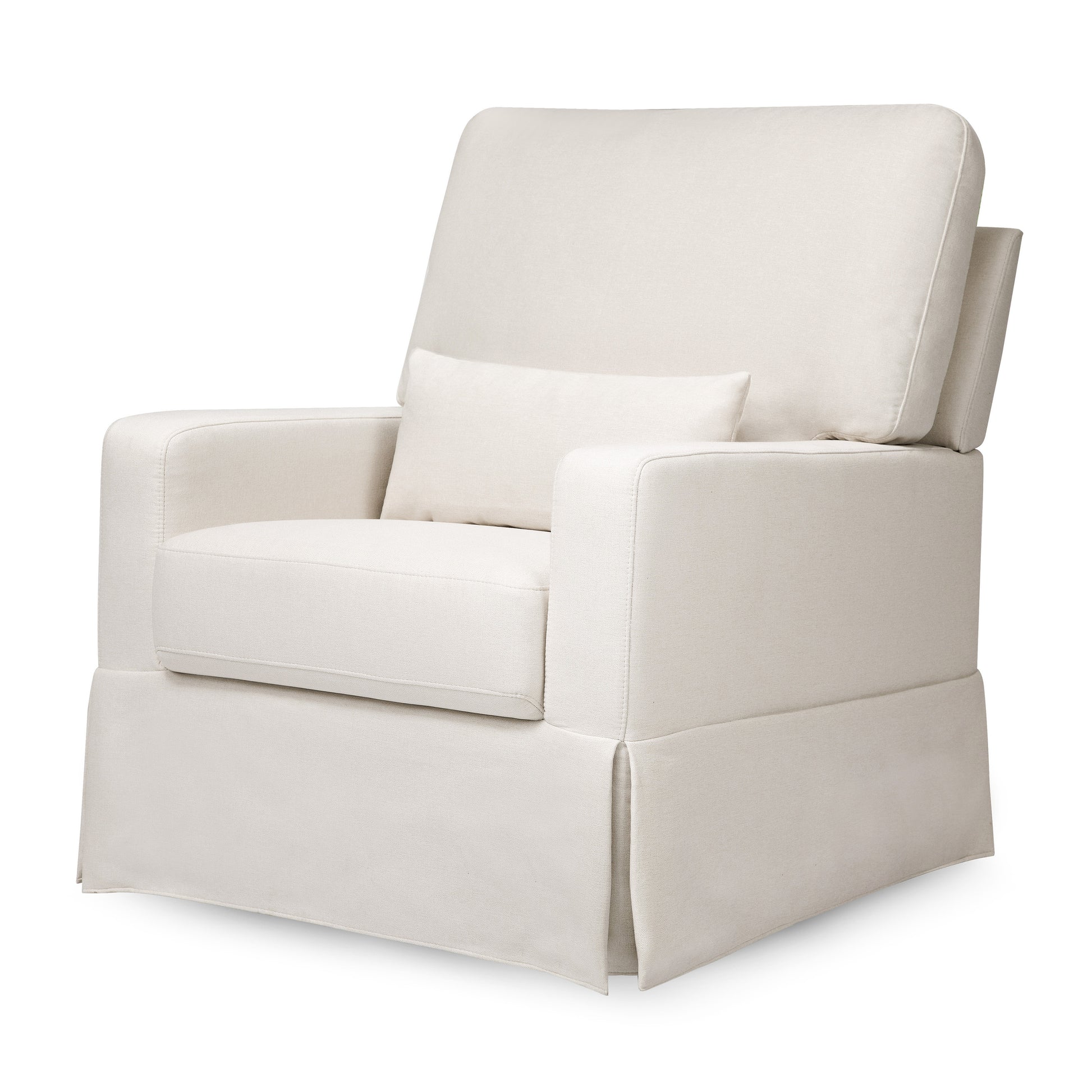 M21787PCMEW,Crawford Pillowback Comfort Swivel Glider in Performance Cream Eco-Weave