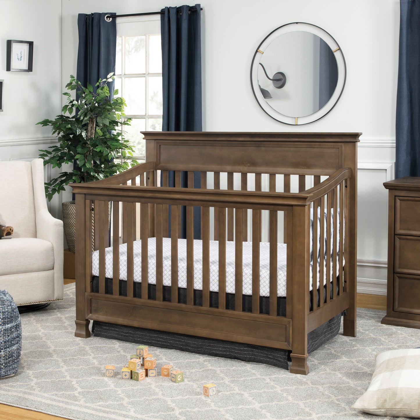 M3901MO,Foothill 4-in-1 Convertible Crib in Mocha