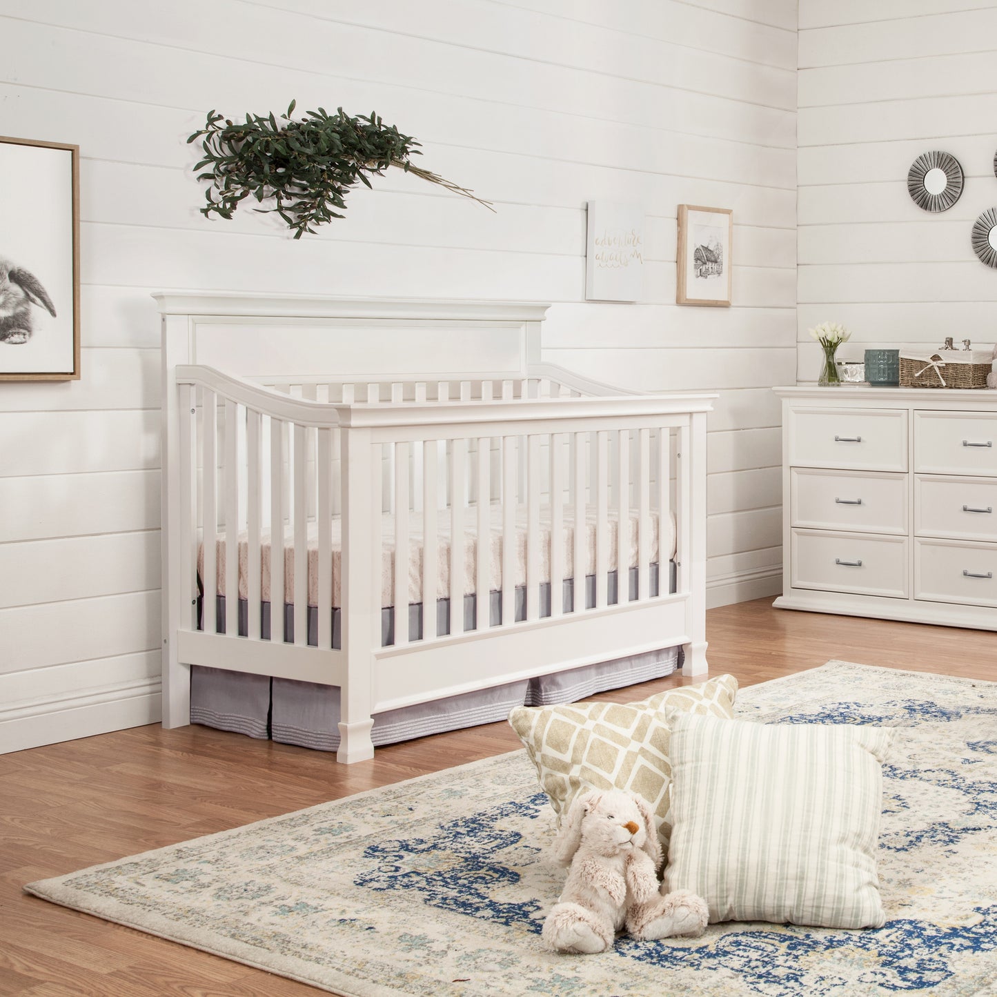 M3901RW,Foothill 4-in-1 Convertible Crib in Warm White