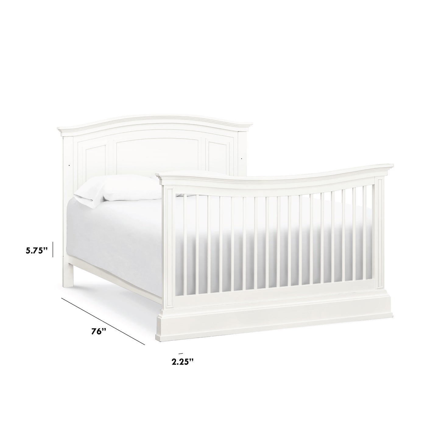 M7689RW,Full Size Bed Conversion Kit in Warm White