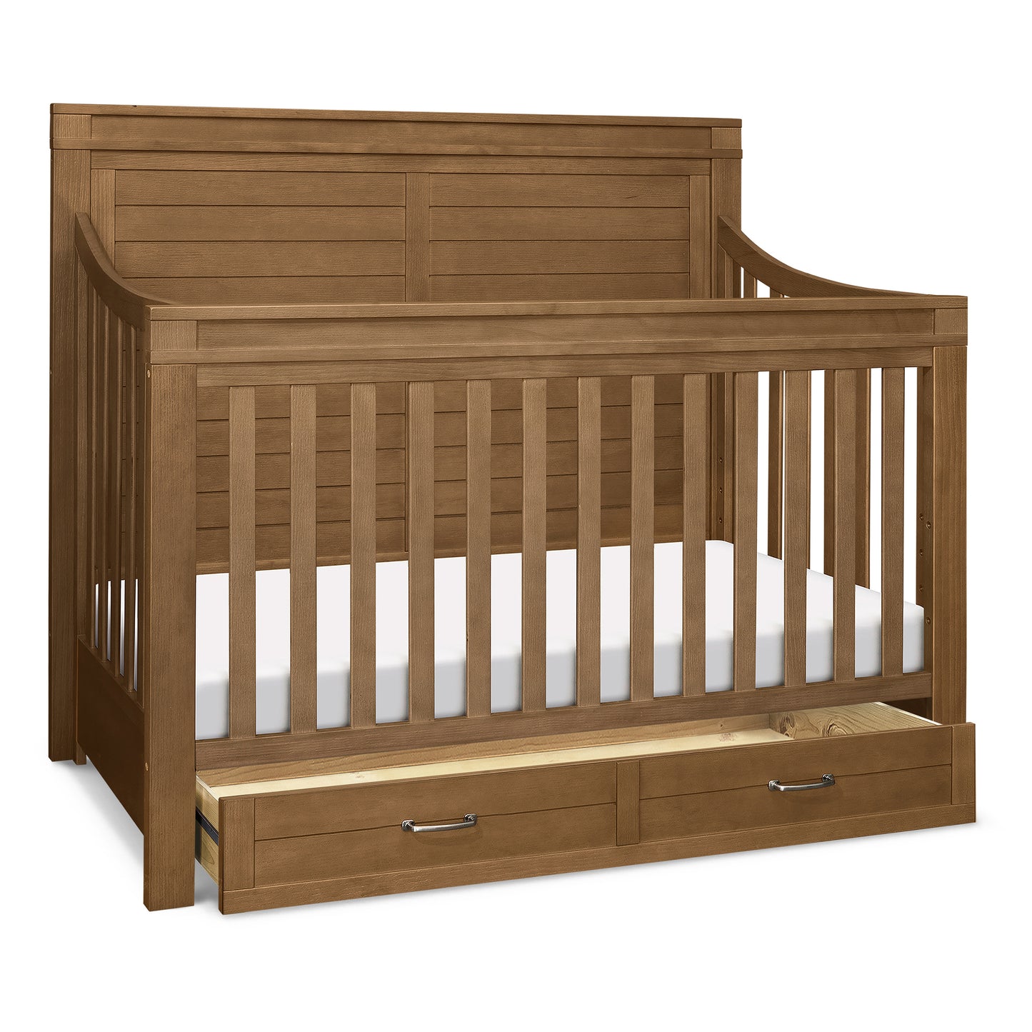 M21101SW,Wesley Farmhouse 4-in-1 Convertible Crib in Stablewood