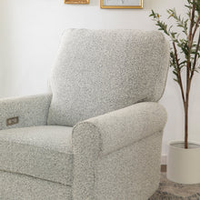 B17787BWB,Monroe Pillowback Power Recliner in Black White Boucle