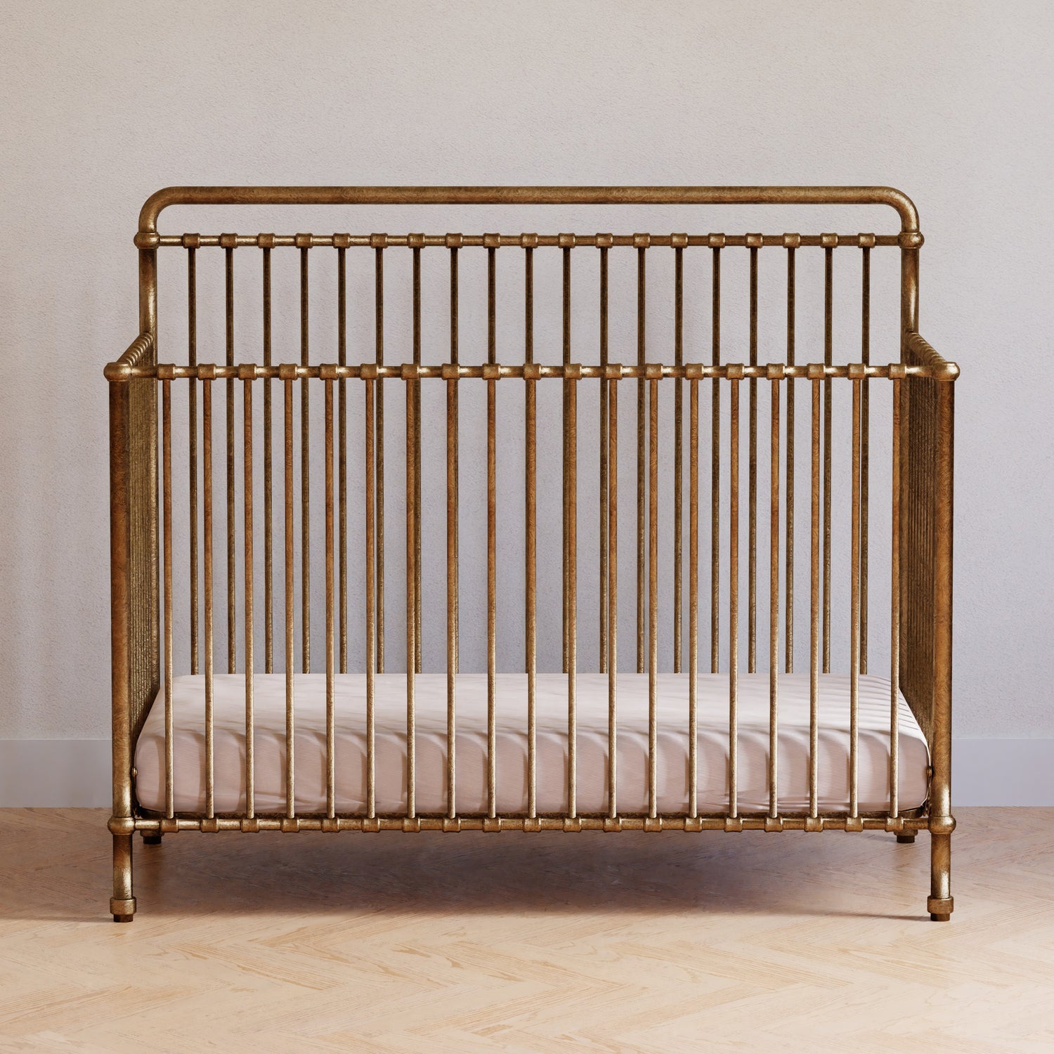 M15301VG,Winston 4-in-1 Convertible Crib in Vintage Gold