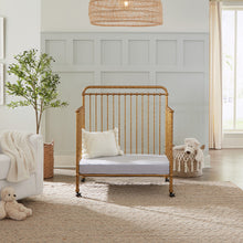 M15398VG,Winston 4-in-1 Convertible Mini Crib in Vintage Gold