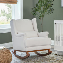 M19887PCMEW,Miranda Wingback Rocker in Performance Cream Eco-Weave