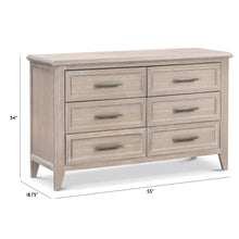 B14416SDB,Beckett 6-Drawer Dresser in Sandbar