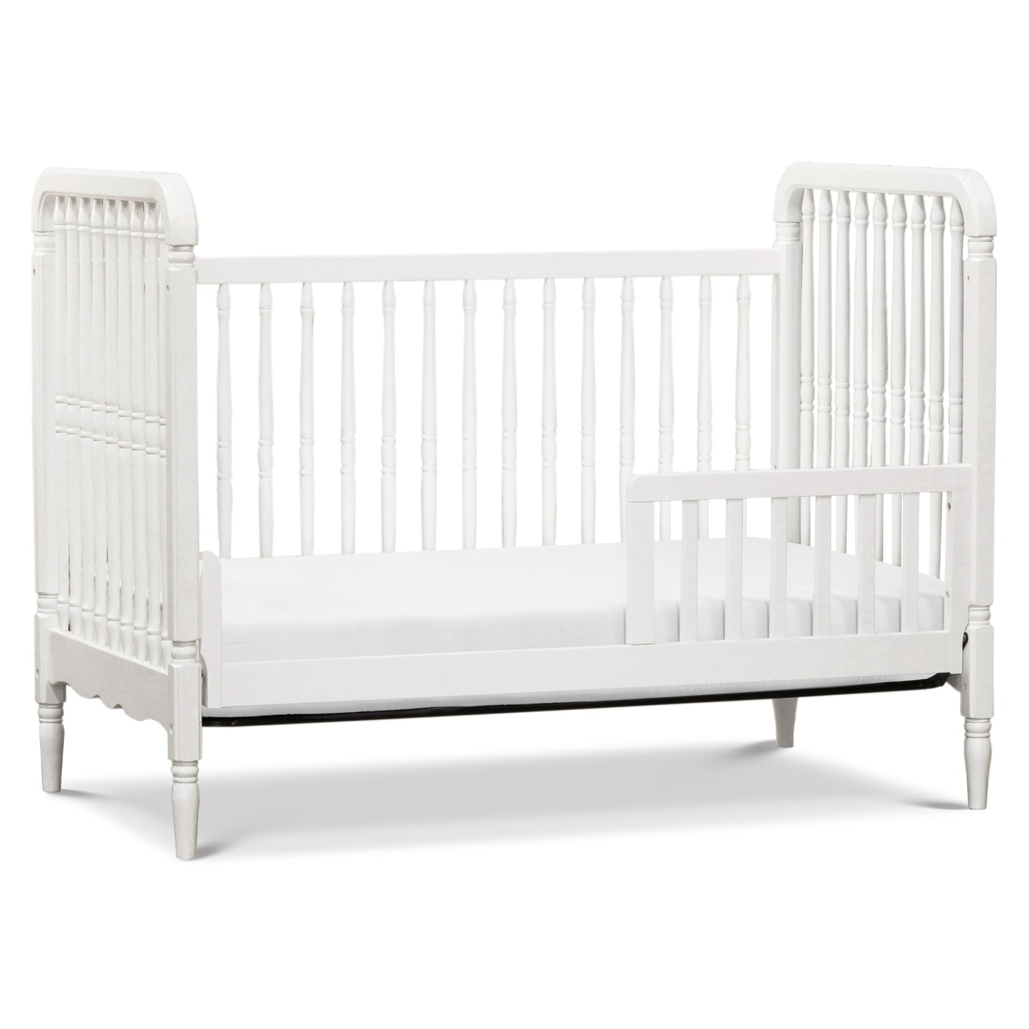 M7101RW,Liberty 3-in-1 Convertible Spindle Crib w/Toddler Bed Conversion Kit in Warm White