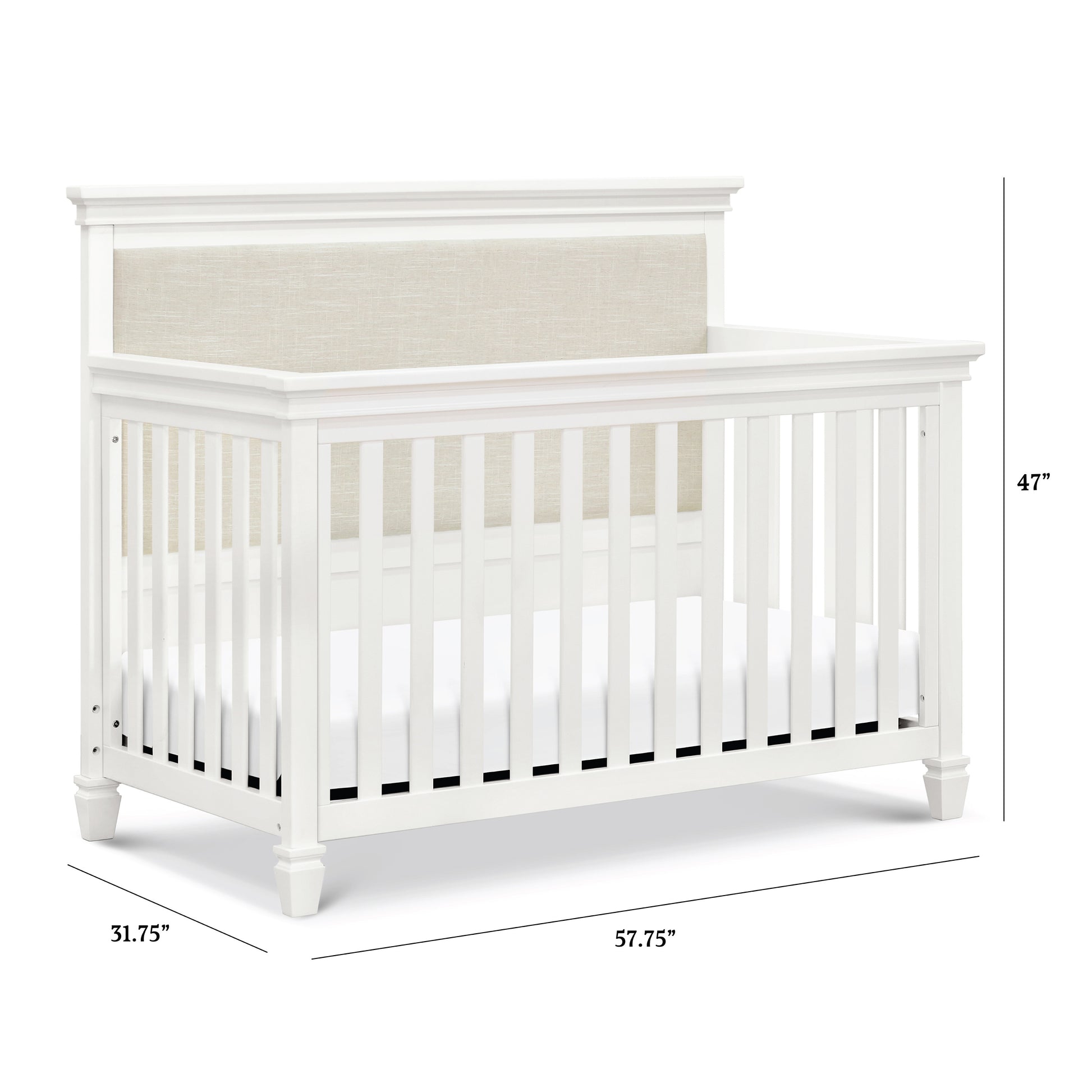 M15801RW,Darlington 4-in-1 Convertible Crib in Warm White