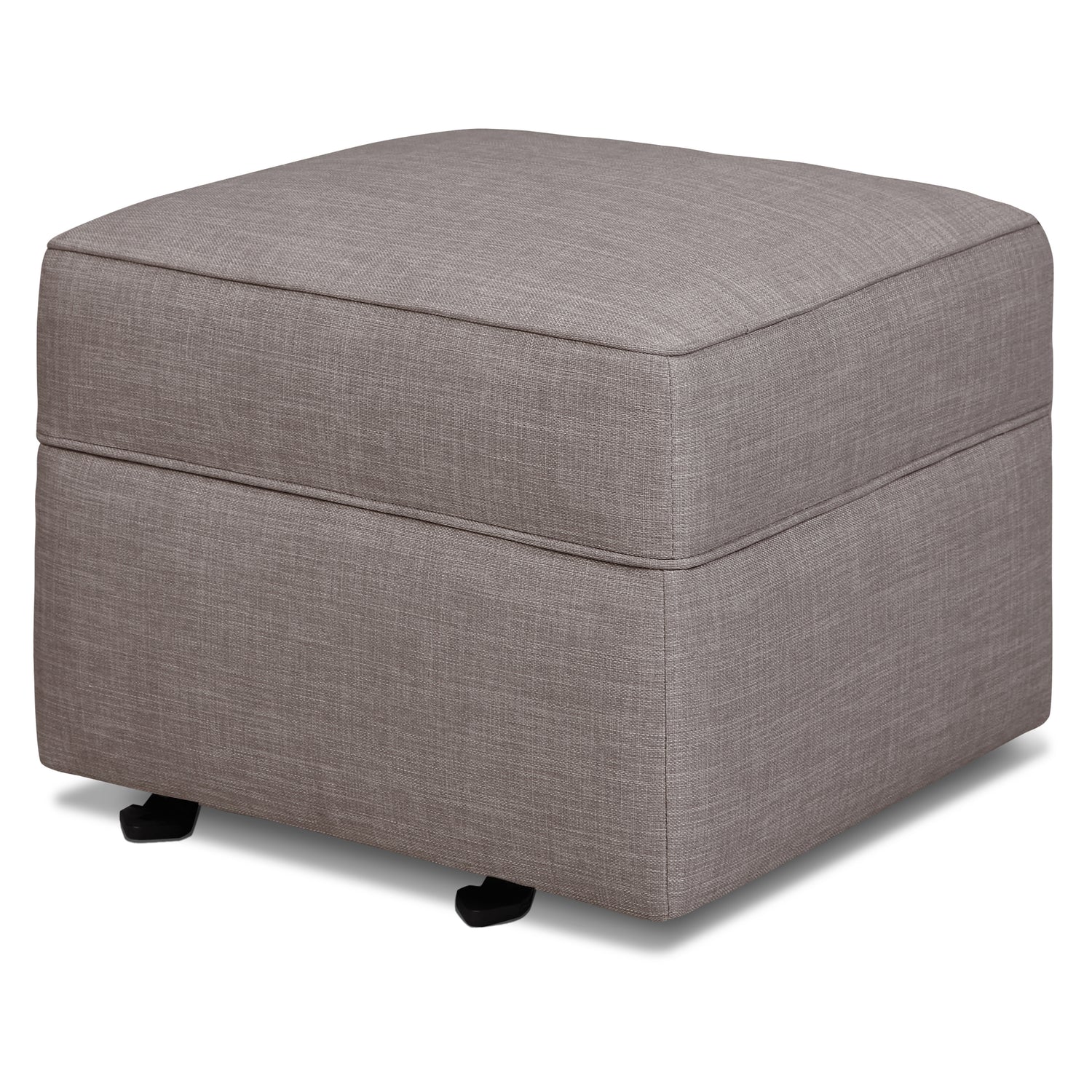 M17285FTGRY,Willa/Alden Gliding Ottoman in Steel Grey Tweed