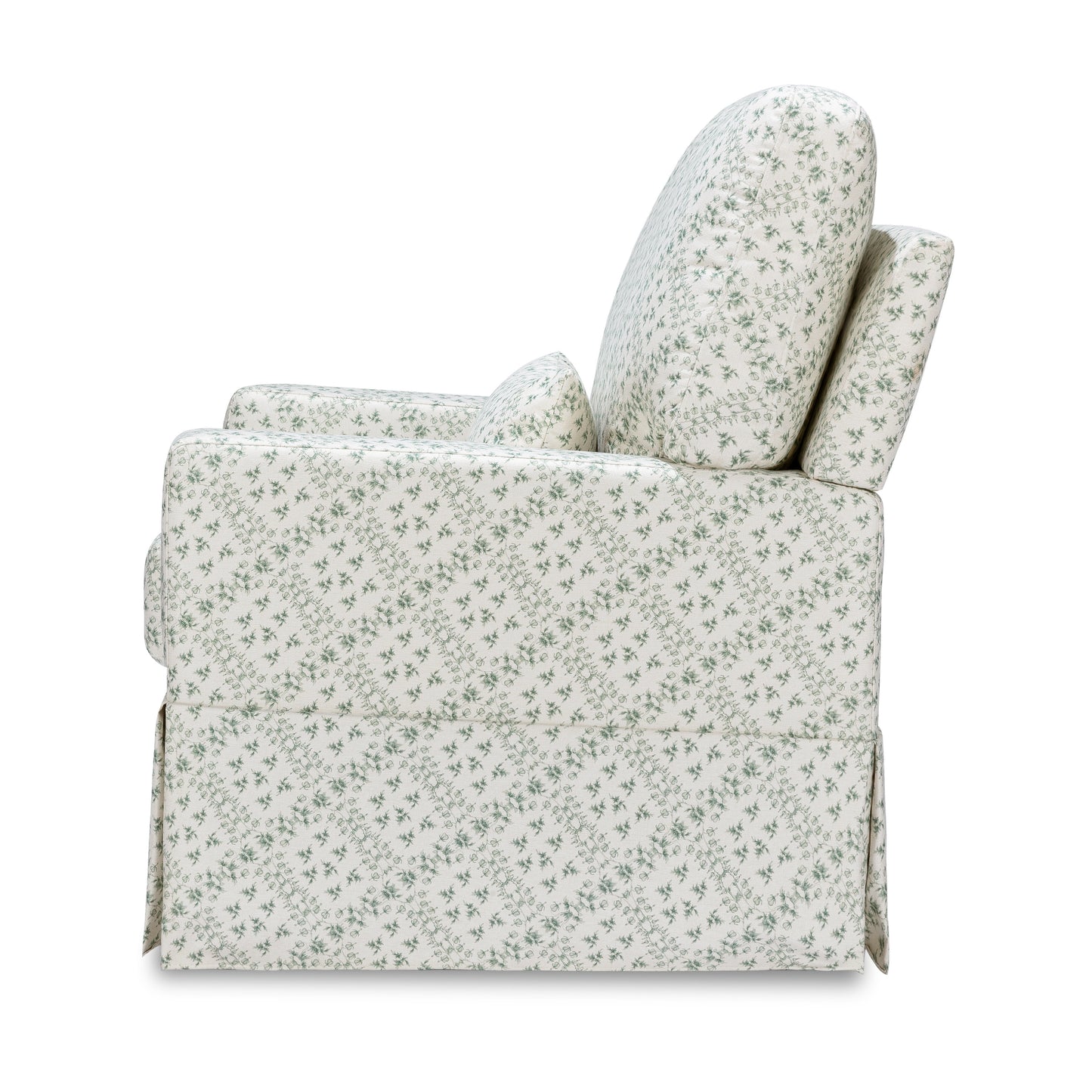 M21787GLT,Sarah Flint x Namesake Crawford Swivel Glider in Green Lattice Performance Eco-Weave