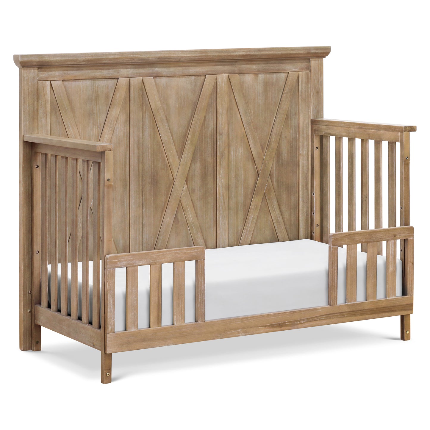 B14501DF,Emory Farmhouse 4-in-1 Convertible Crib in Driftwood Finish