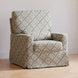 M21787GLT,Sarah Flint x Namesake Crawford Swivel Glider in Green Lattice Performance Eco-Weave