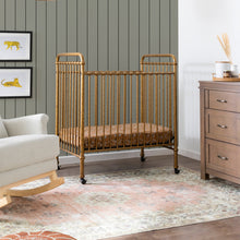 M15598VG,Abigail 3-in-1 Convertible Mini Crib in Vintage Gold